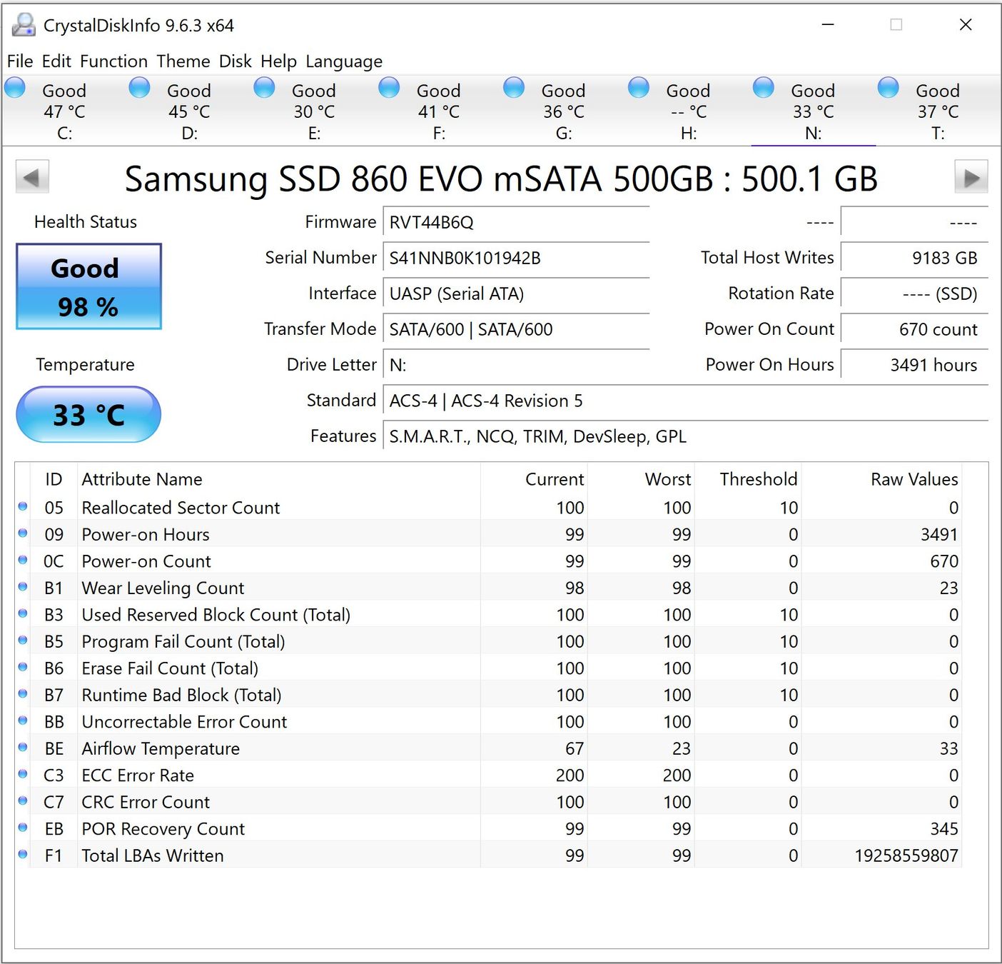 Samsung Dischi rigidi: Samsung 860EVO 500GB mSATA SSD with enclosure – Usato da Untersiggenthal venduto da yuc_kf2h 1