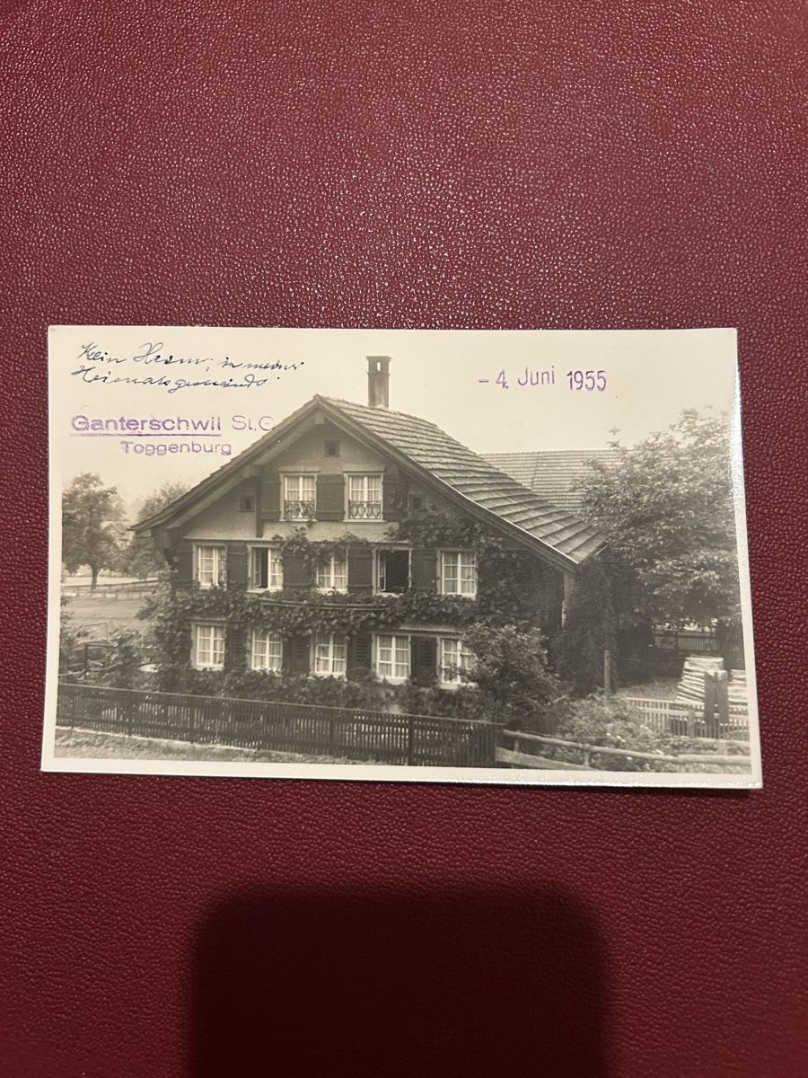 Cartoline postali: Ganterschwil Toggenburg 1955 – Usato da Breganzona venduto da Milesbo