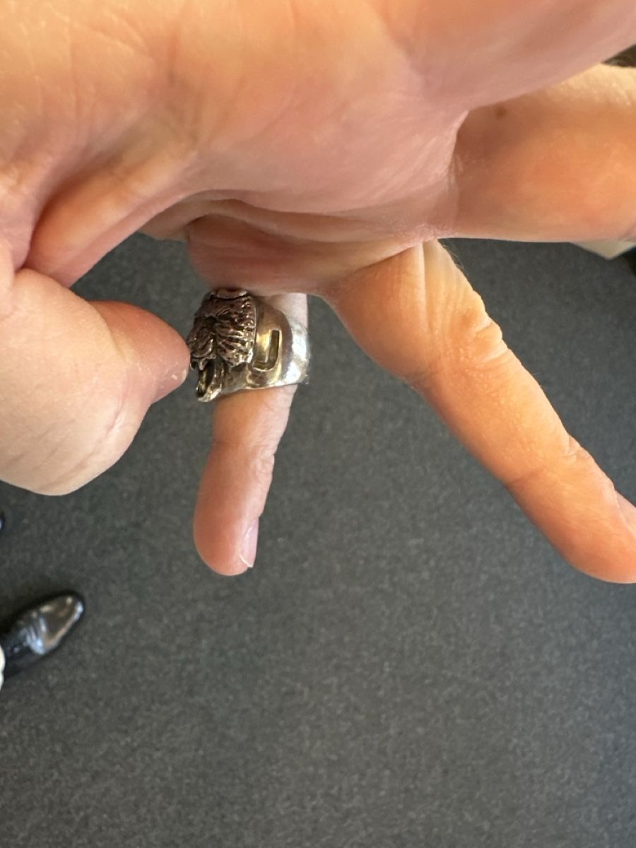 Anelli: Silber Ring mit Löwenkopf-Motiv – Ein echter Hingucker! – Usato da Solothurn venduto da laidbackchilling 2