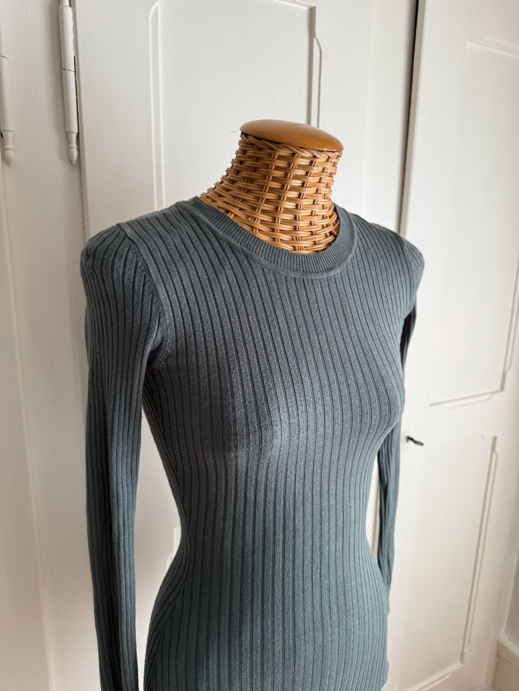 Vestiti: EVEN & ODD - Strickkleid gerippt petrol XS – Usato da Zürich venduto da Diazaio 1