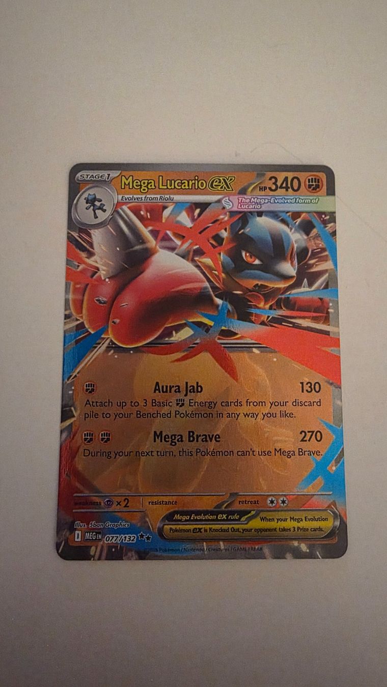 Mega Lucario EX 077/132 EN NM/Mint
