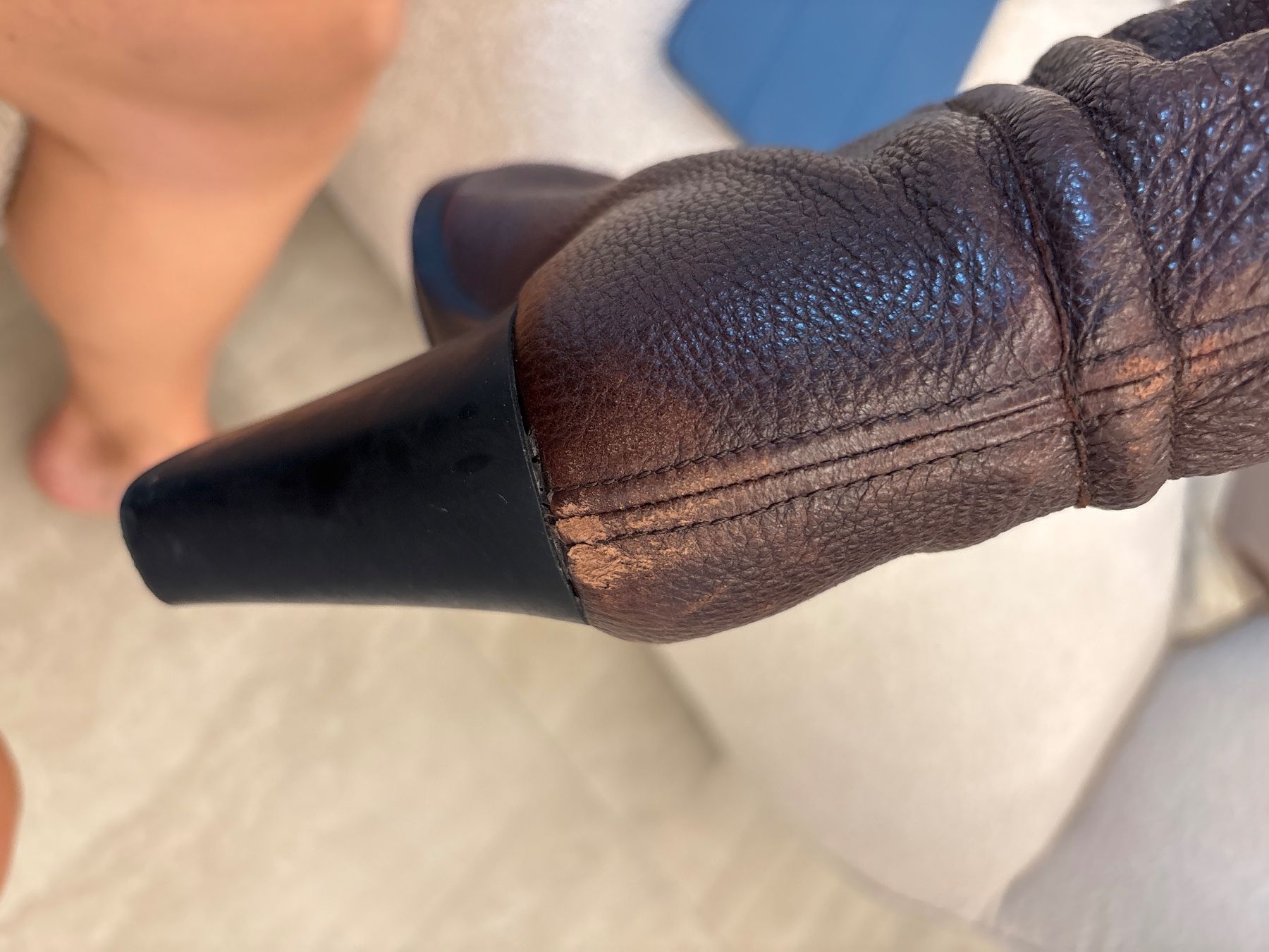 Prada Chaussures femmes: Prada Lederdtiefel – D'occasion à Wilen b. Wollerau par Urso007 4