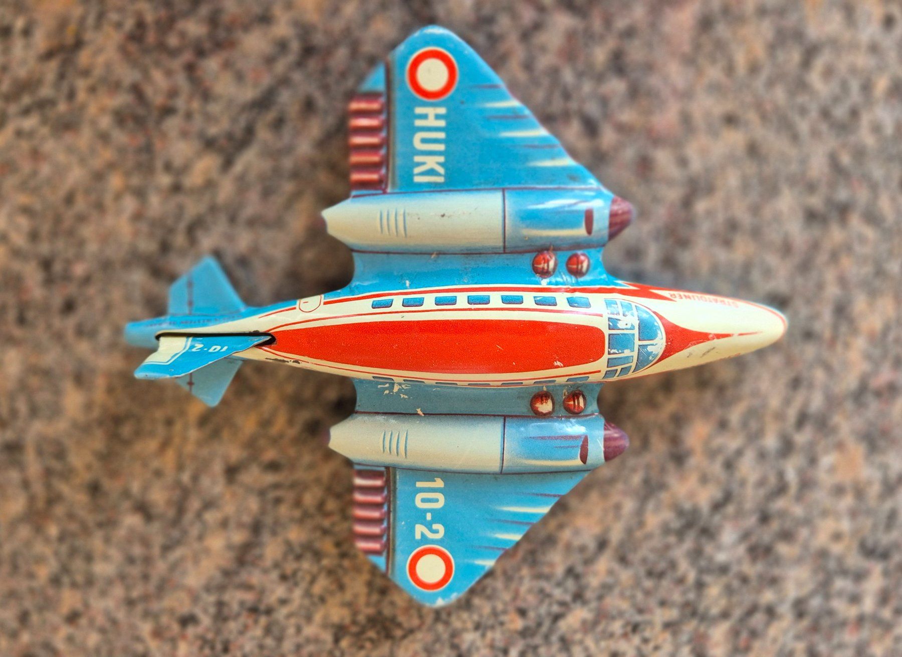 Kit di modellismo & Modellini statici: Flugzeug aus Blech, ca. 70jährig – Usato da Zürich venduto da max.d