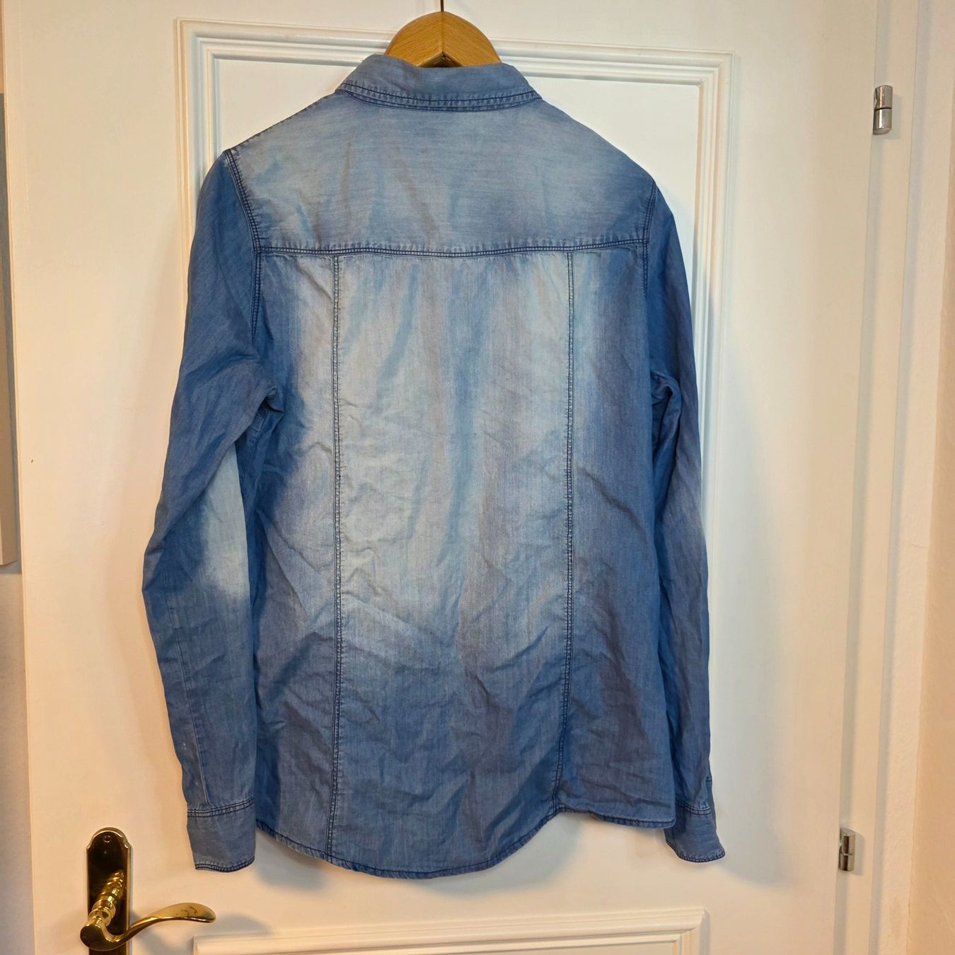 Camicette: Denim Hemd Bluse Gr.38/40 Western Style Baumwolle – Usato da Wald ZH venduto da CapLux 5