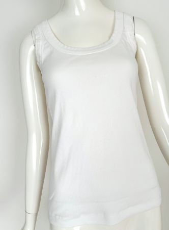 Marc Cain Ripp-Tanktop weiss - EU 38 - size 4