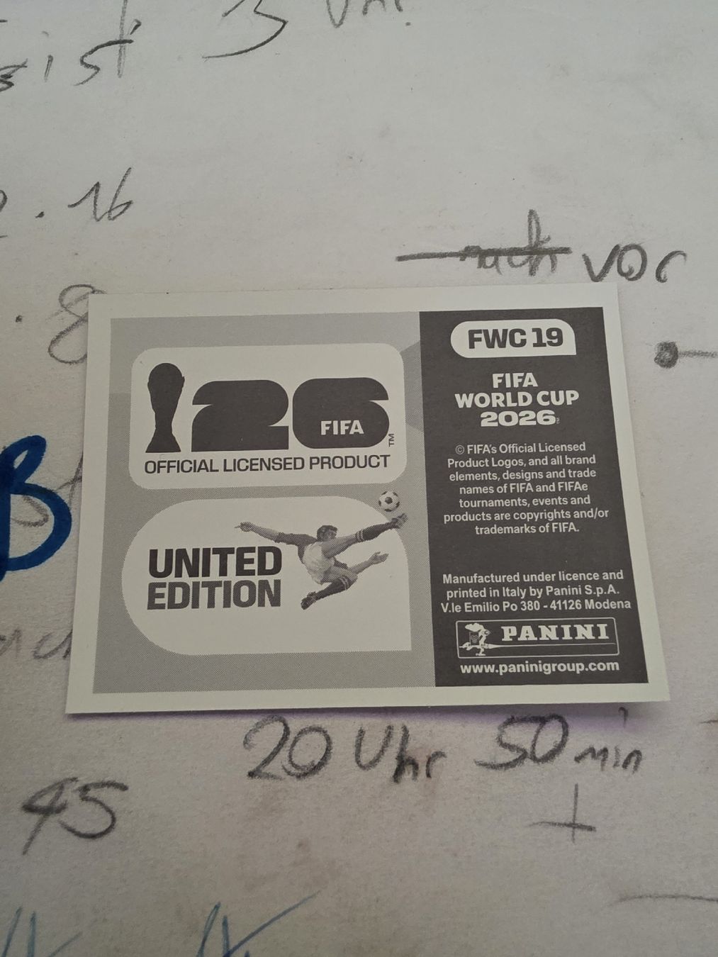 Panini Carte collezionabili: FWC 19 WM26 Panini Sticker – Nuovo e nell'imballaggio originale da Zürich venduto da Alibaba1234 1