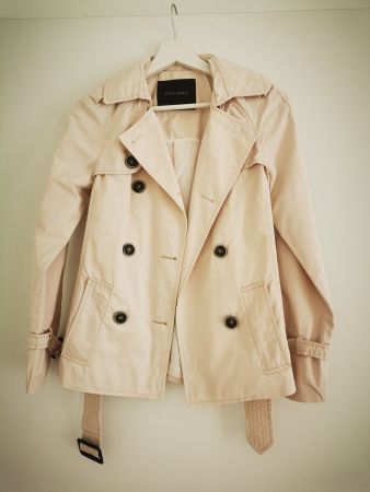 Damen Trenchcoat Zara Basic puderrosa Grösse XS gut erhalten
