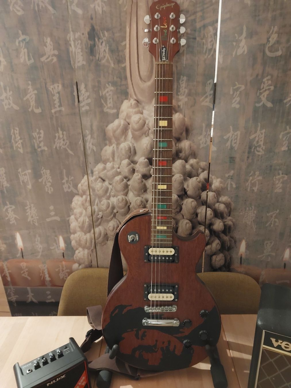 Epiphone Musikinstrumente: Epiphone Les Paul Gitarre, Bob Marley Design – Gebraucht aus Hinwil von saintbrunosaint 5