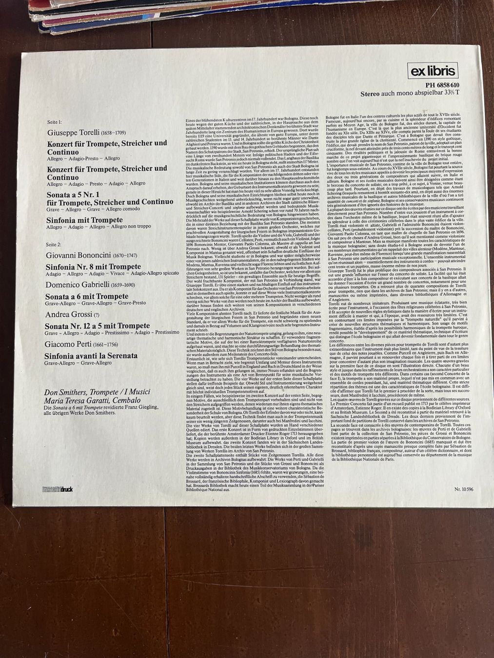 Schallplatten: LP Italienische Barockkonzerte – Gebraucht aus Dintikon von Redgar58 1