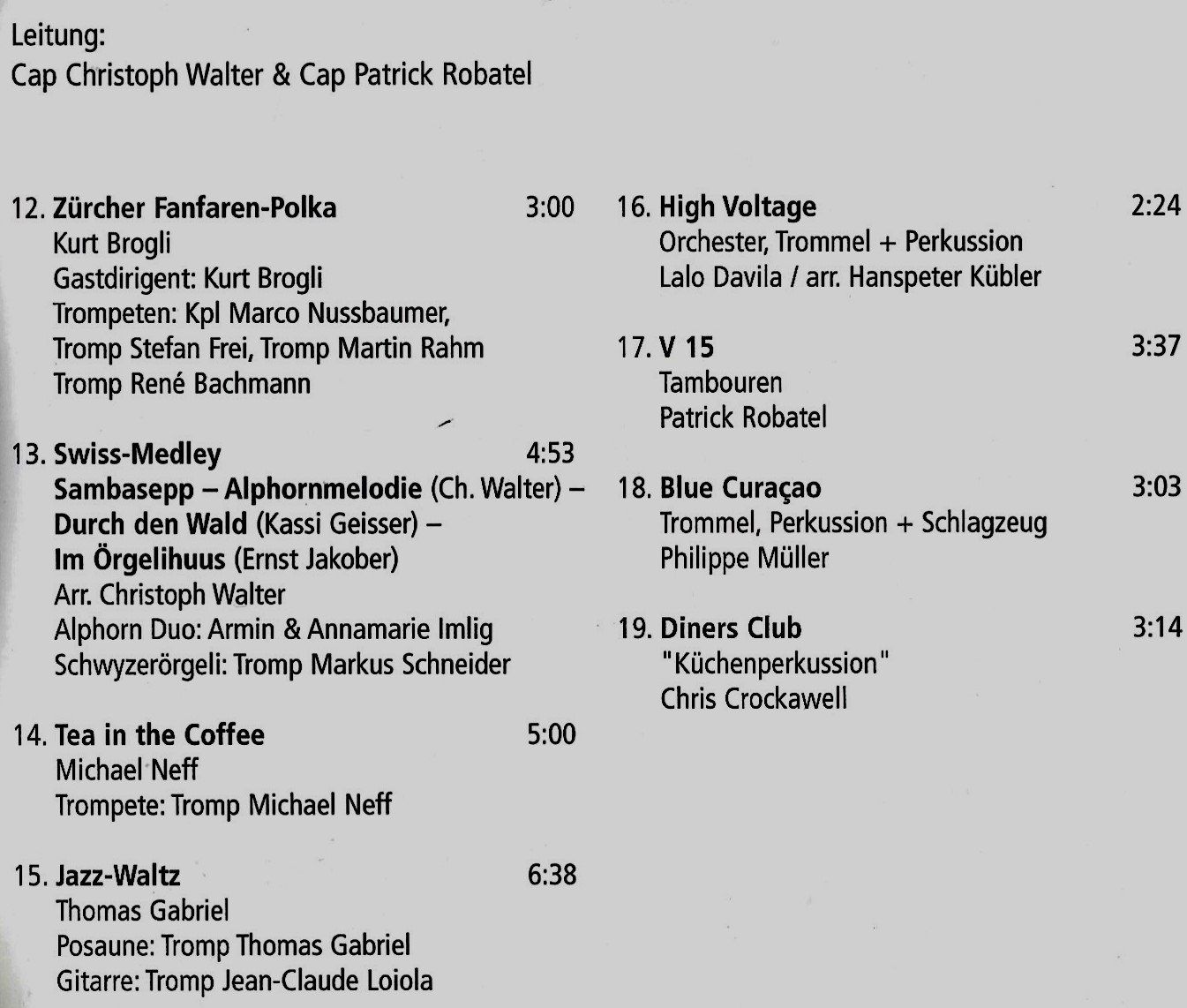 CD: Schweizer Armeespiel SHOWTIME Sandra Studer Alphorn Duo CHCD – Usato da Kandergrund venduto da Sososo 4