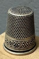 Alter Fingerhut 800 Silber antiker Fingerhut