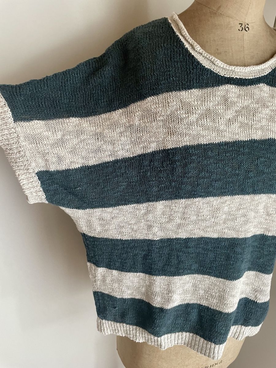 Nile Maglioni & Felpe: NILE Strickpullover, Grösse M, Kurzarm, Streifenmuster – Usato da Oberwil BL venduto da another-day-of-sun 3