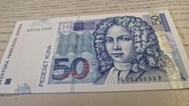 50 Kuna Kroatien 2002 Banknote — Selten, Sammlerstück!