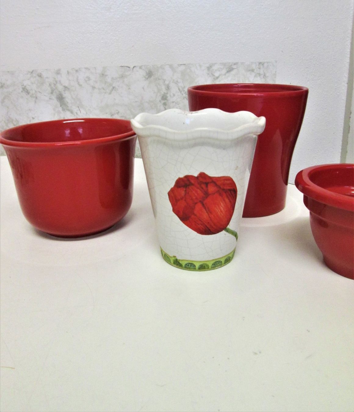 Vasi & Recipienti: 4 Terrakotta-Vasen – Usato da Sementina venduto da babucia 1