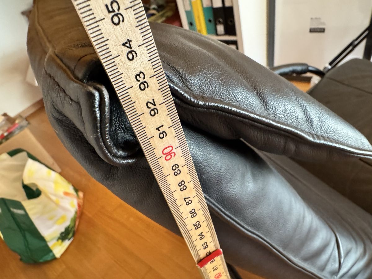 Altre altalene da giardino: Schwarzer Leder-Schaukelstuhl – Usato da Bern venduto da Cardi11 2