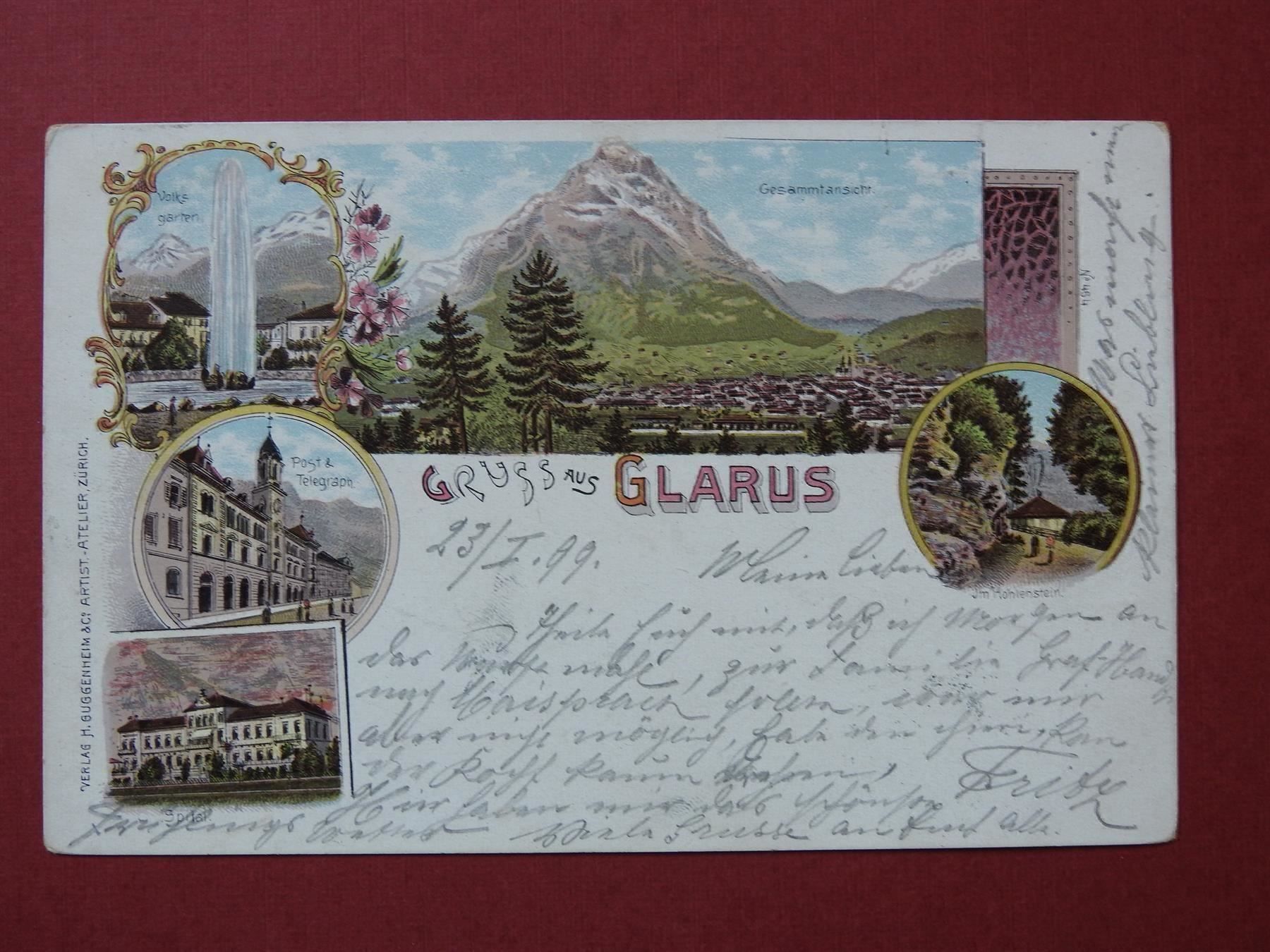 Cartoline postali: Gruss aus Glarus – Usato da Rain venduto da 999-800-K