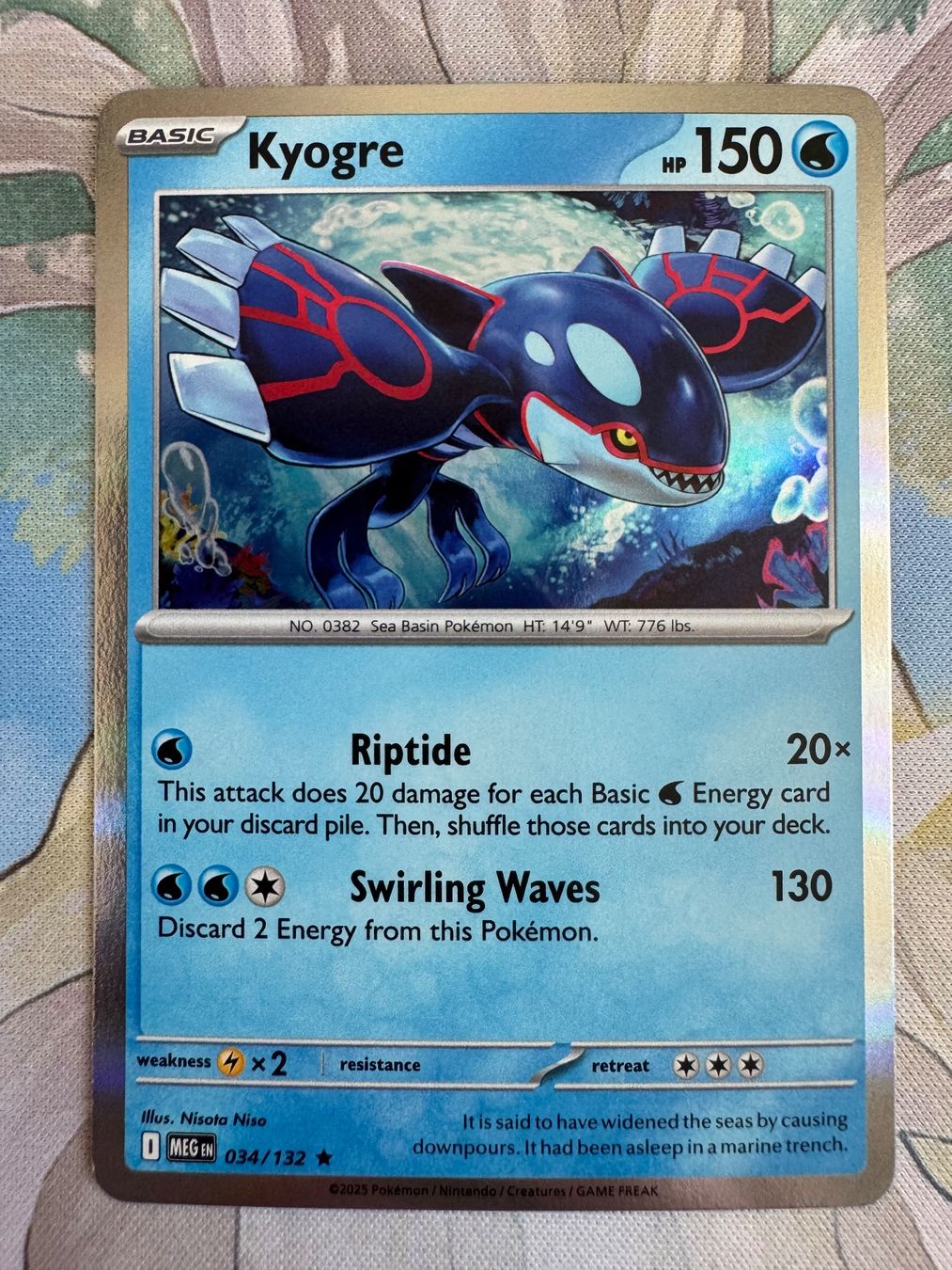 Pokémon Carte collezionabili: Pokémon TCG - Kyogre (MEG034) Mega Evolution – Nuovo (secondo la descrizione) da Oberwil BL venduto da Chelsea26