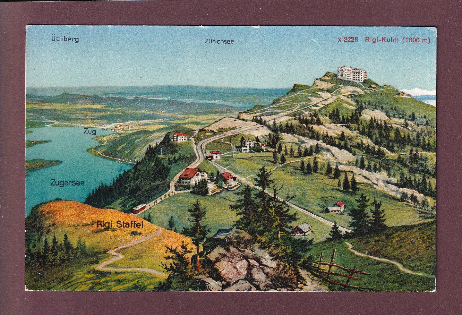 Ansichtskarten: RIGI-KULM – Gebraucht aus Pully von nicecards