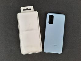 SAMSUNG Galaxy S20 Leather Cover Sky Blue