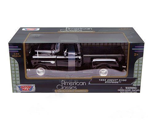 Chevrolet Modellautos: Chevrolet 5100 Stepside Pick Up 1955 schwarz       1:24 – Neu und originalverpackt aus Gerlafingen von espero88 8