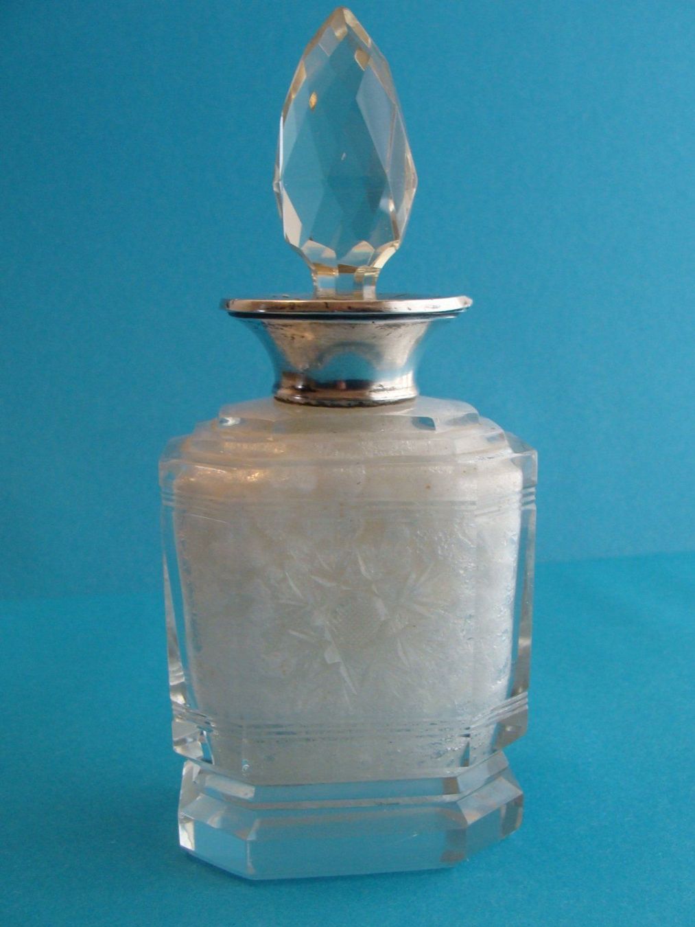 Flaconi: GLAS FLASCHE SILBER ENGLAND 1908 – Usato da Bern venduto da zilicchio 1