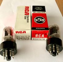 2 Röhren / Radioröhren 6SN7GTB (2fachTriode), NOS, RCA