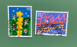 Schweizer Briefmarken, EUROPA 70 Rp. u. 90 Rp.