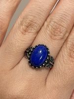 Vintage-Ring mit Lapislazuli