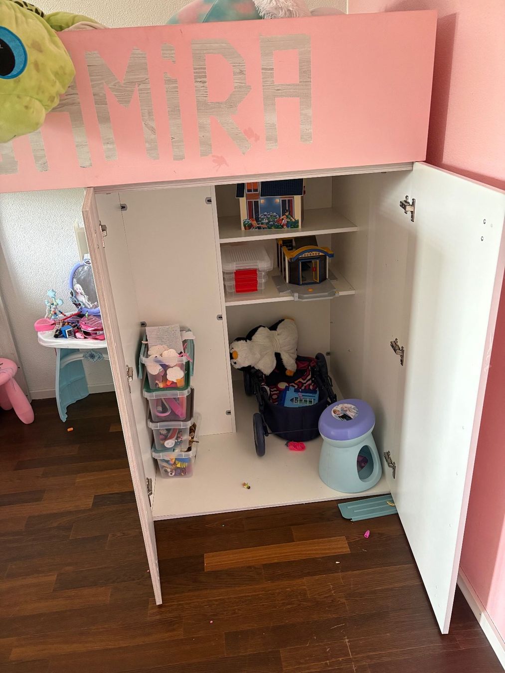 Letti: Kinderhochbett mit Schrank – Usato da Ehrendingen venduto da leoman18 1