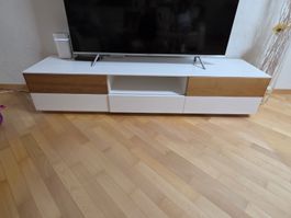 TV Unterschrank weiss/Holz