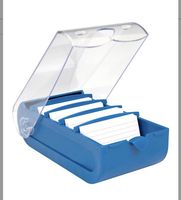 Neue Biella Karteibox, A7, blau