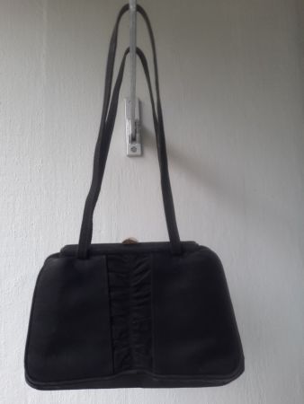 Handtasche,Samt schwarz,  40er Jahre.