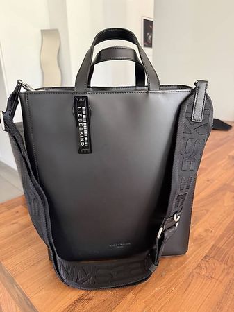 originale Liebeskind Berlin Tote Paper Bag M in Schwarz