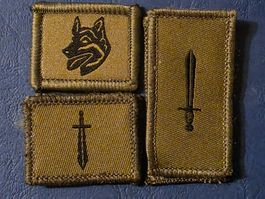 3x Abzeichen Militar Polizei Klett Original neu