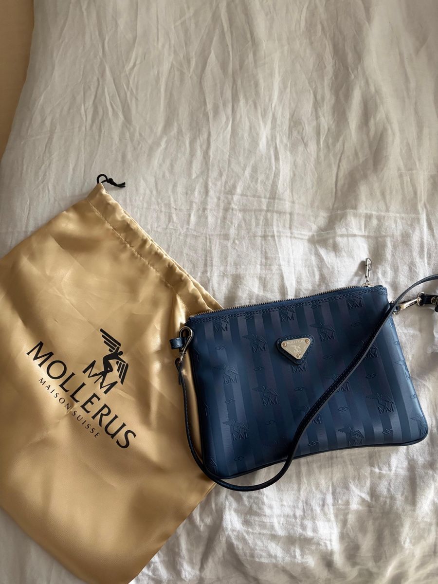 Maison Mollerus Borse da donna: Mollerus Tuggen Deep Blue Bag – Nuovo e nell'imballaggio originale da Zürich venduto da ome_d5lc 1
