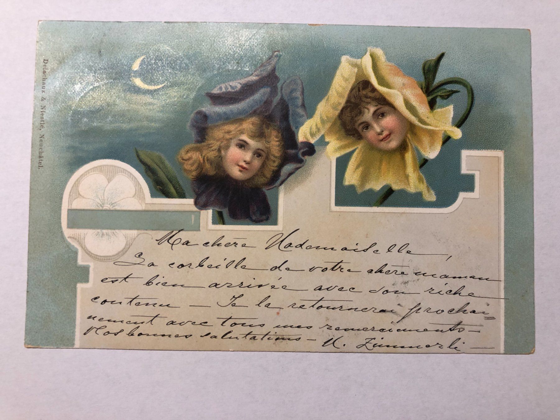Cartoline postali: Blumenkinder 1899   -  Delachaux Neuchatel – Usato da Pfäffikon ZH venduto da Waltoversand