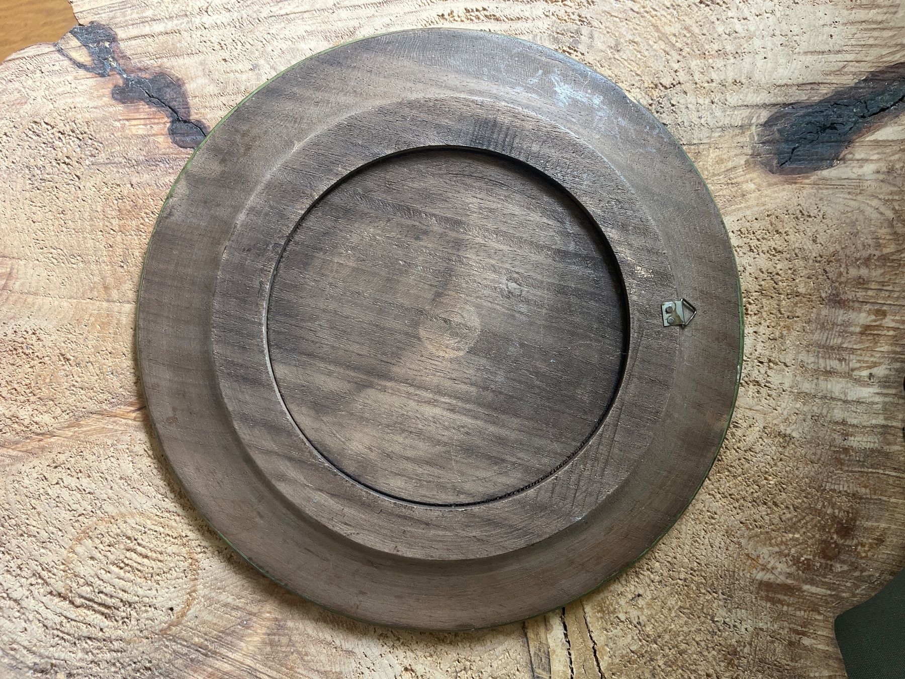 Piatti: Bauermalerei -, handbemalter Wandteller au Holz – Usato da Plan-les-Ouates venduto da babsbonplan 2