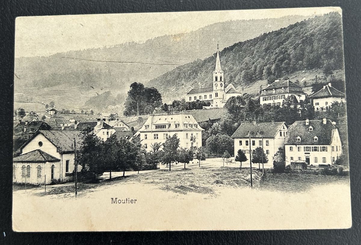 Ansichtskarten: AK Moutier 1908 – Gebraucht aus Horw von Tellbub