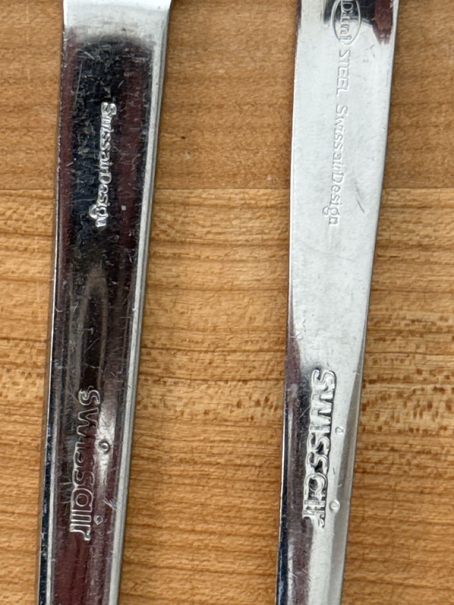 Set di posate: Besteck Messer und Gabel SWISSAIR – Usato da Winterthur venduto da Nangooblu 2