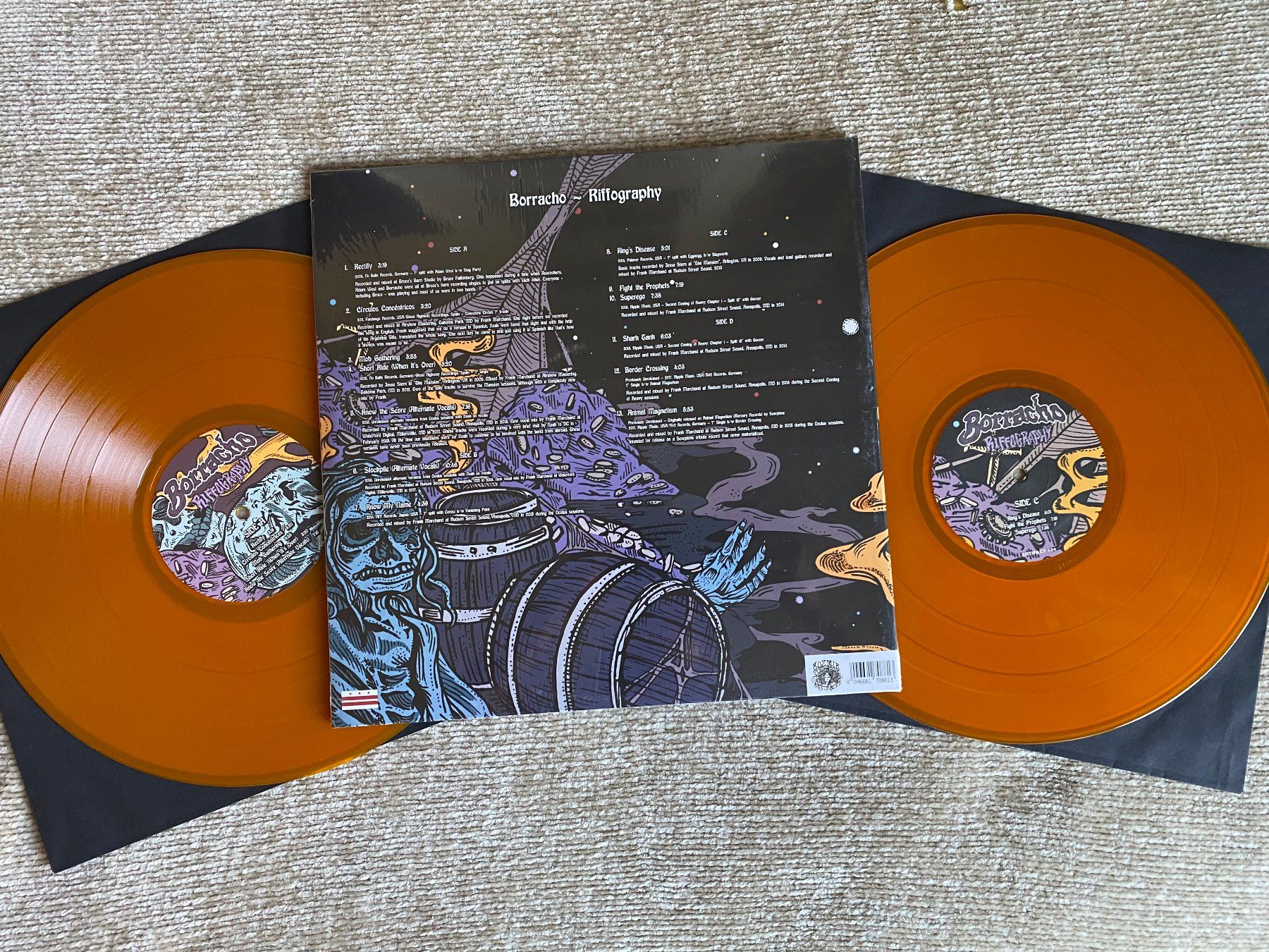 Dischi in vinile: Borracho – Riffography / 2 LP Orange – Nuovo e nell'imballaggio originale da Basel venduto da Dinosauce 1