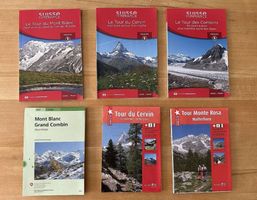 Lot de cartes et guides pour le trekking et la randonnée