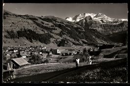 AK Lenk, Ortspanorama mit Wildstrubel