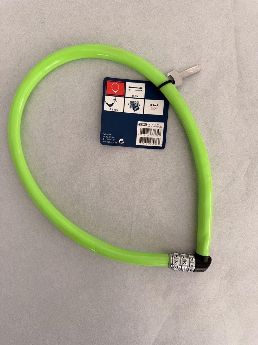 Abus Lucchetti: Neues Abus Kabelschloss SC Lock 65cm grün mit Code – Nuovo e nell'imballaggio originale da Schaffhausen venduto da Resell_SH 1