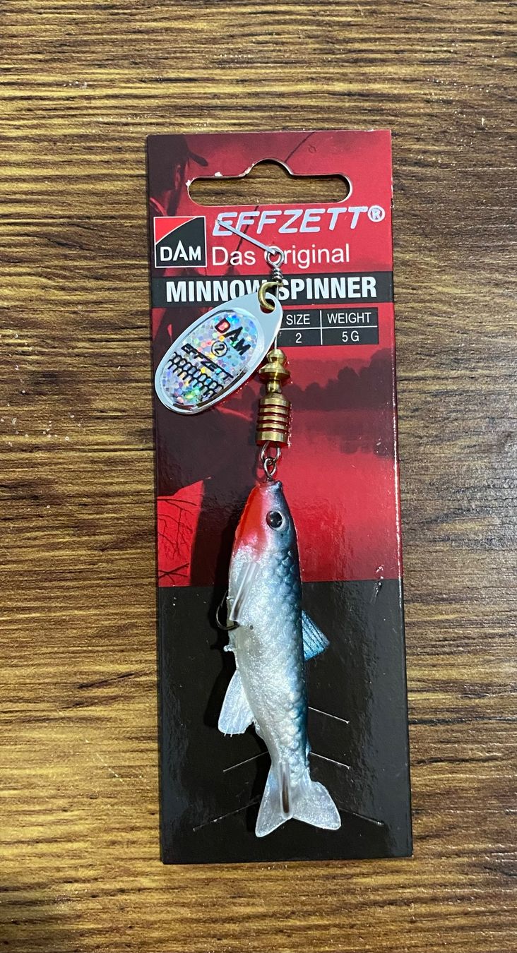 Dam Esche: DAM Effzett Spinner Minnow 5g Silver/Black – Nuovo e nell'imballaggio originale da Widnau venduto da Fishingtackle_Oggy