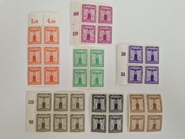 Deutsches Reich Dienstmarke Briefmarke Blöcke postfrisch