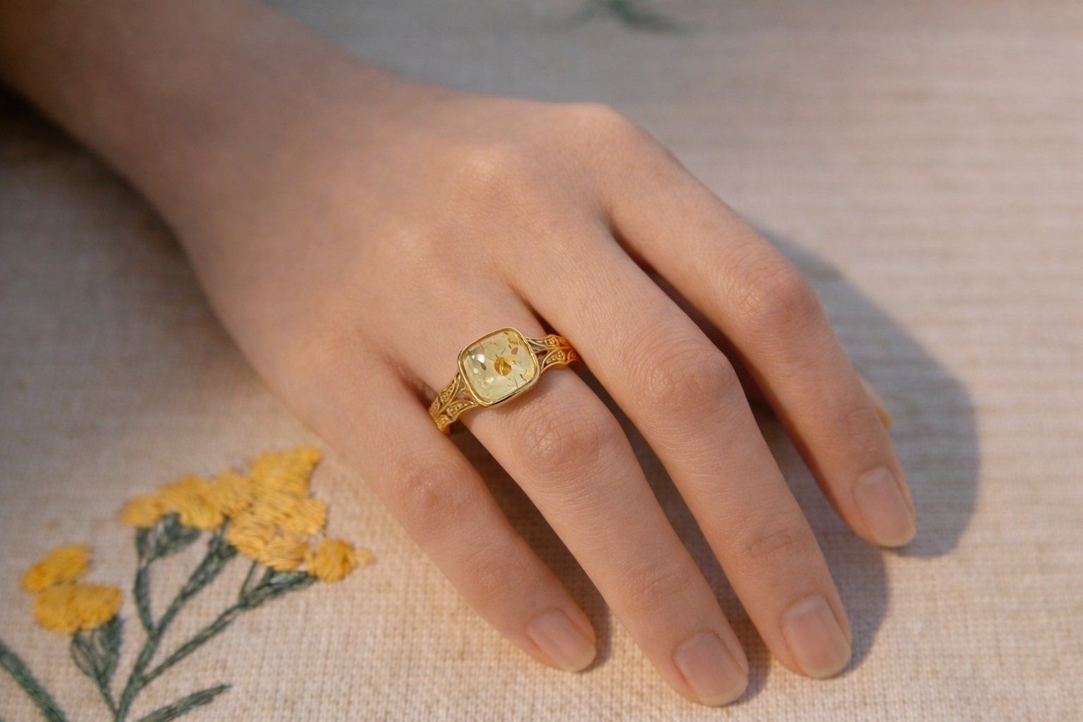 Anelli: NEW - S925 Citrine Ring (Adjustable) – Nuovo (secondo la descrizione) da Zürich venduto da cin_wcf6 6