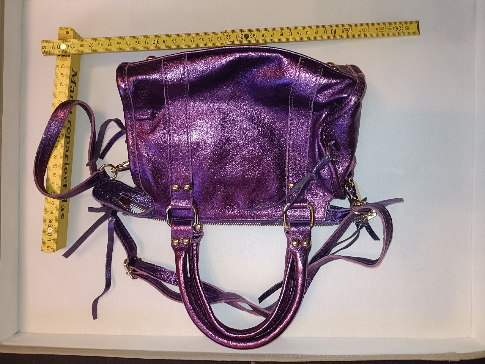Sacs femmes: Ledertasche Metallic Pink/Violett – Neuf (Voir description) à Chur par ChabaNala 2
