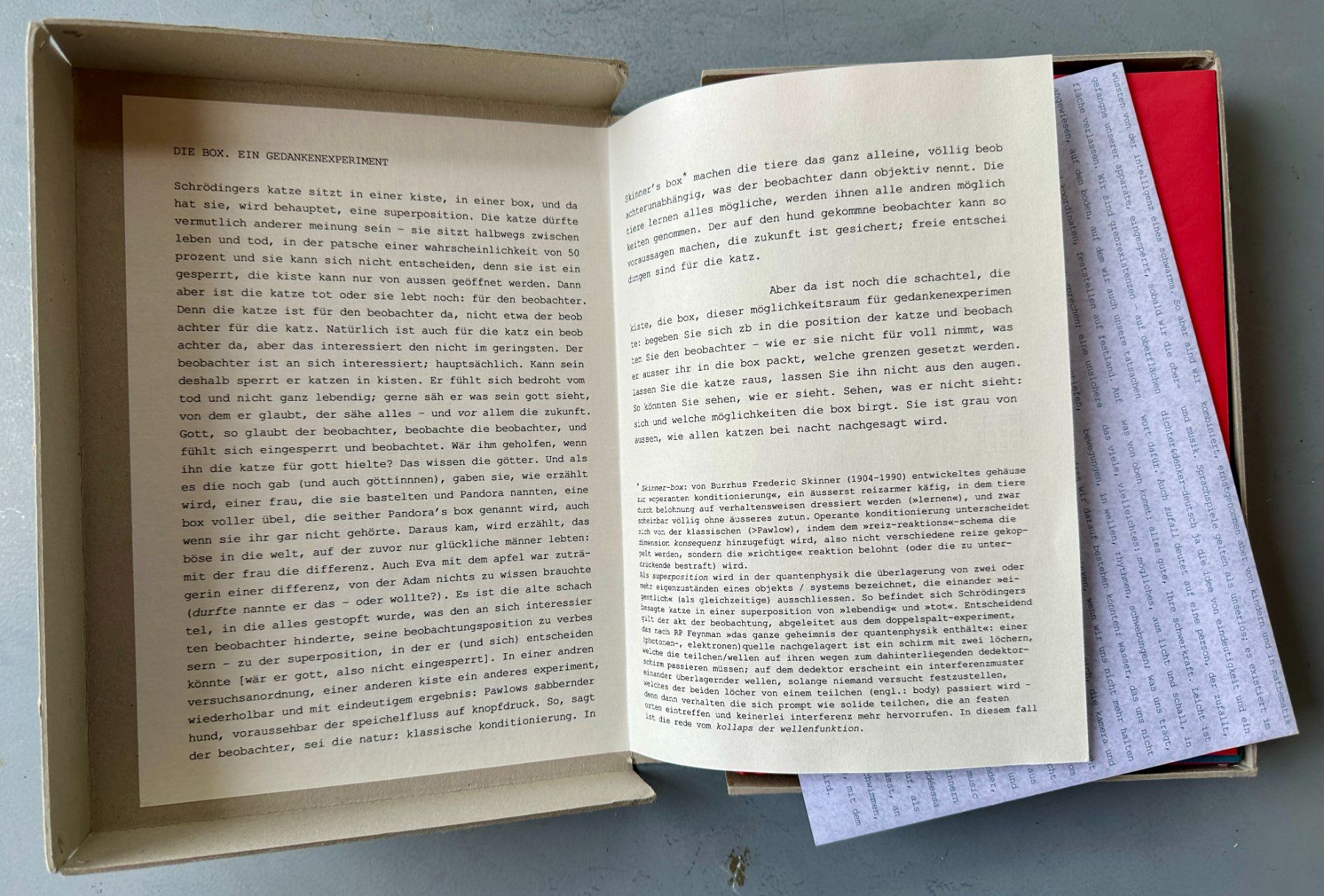 Libri: Barbara Köhler, Andrea Wolfensberger: No One's Box. – Usato da Zürich venduto da allp 1