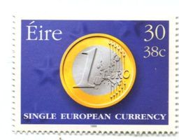 Briefmarke "Münzen". Irland