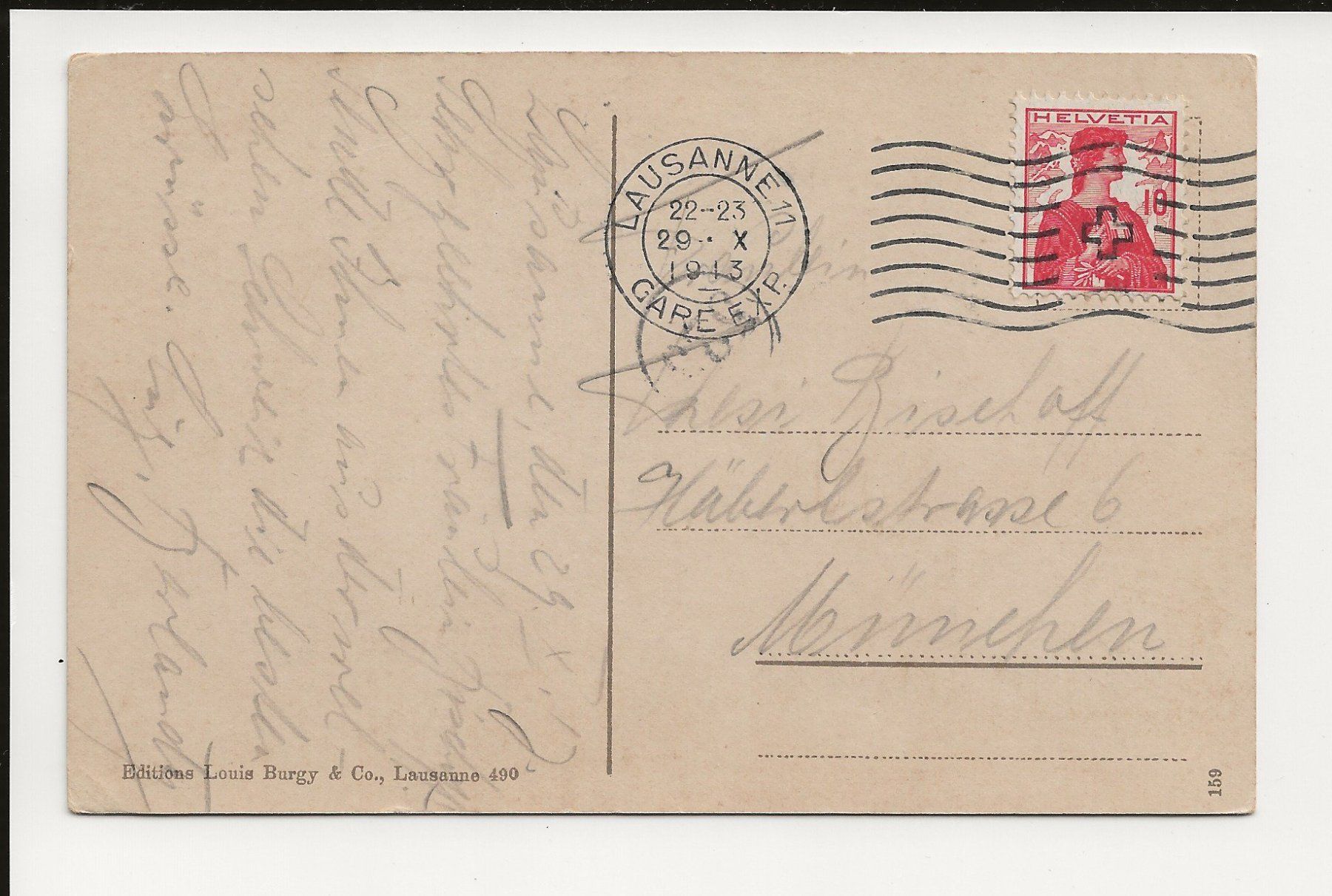 Cartoline postali: AK 1913 Barque du Leman et Dent du Midi – Usato da Greifensee venduto da 315WDO 1